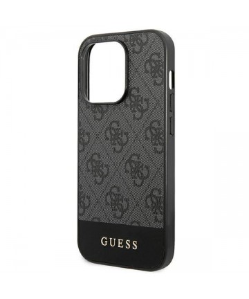 Guess GUHCP14XG4GLGR iPhone 14 Pro Max 6.7" grey/grey hard case 4G Stripe Collection