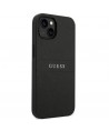 Guess Saffiano Strap Case for iPhone 14 Plus - Black