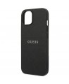 Guess Saffiano Strap Case for iPhone 14 Plus - Black