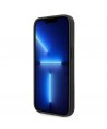 Guess Saffiano Strap Case for iPhone 14 Pro - Black