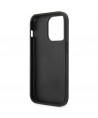 Guess Saffiano Strap Case for iPhone 14 Pro - Black