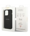 Guess Saffiano Strap Case for iPhone 14 Pro - Black