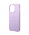 Guess Saffiano Strap Case for iPhone 14 Pro - Purple