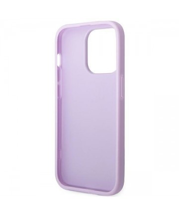 Guess Saffiano Strap Case for iPhone 14 Pro - Purple