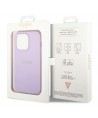 Guess Saffiano Strap Case for iPhone 14 Pro - Purple