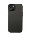 Karl Lagerfeld Leather Perforated Logo Case for iPhone 14 Plus - Black
