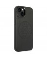 Karl Lagerfeld Leather Perforated Logo Case for iPhone 14 Plus - Black