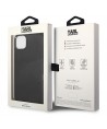 Karl Lagerfeld Leather Perforated Logo Case for iPhone 14 Plus - Black