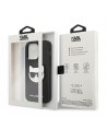 Karl Lagerfeld Saffiano Choupette Head Patch Case for iPhone 14 Pro Max - Black