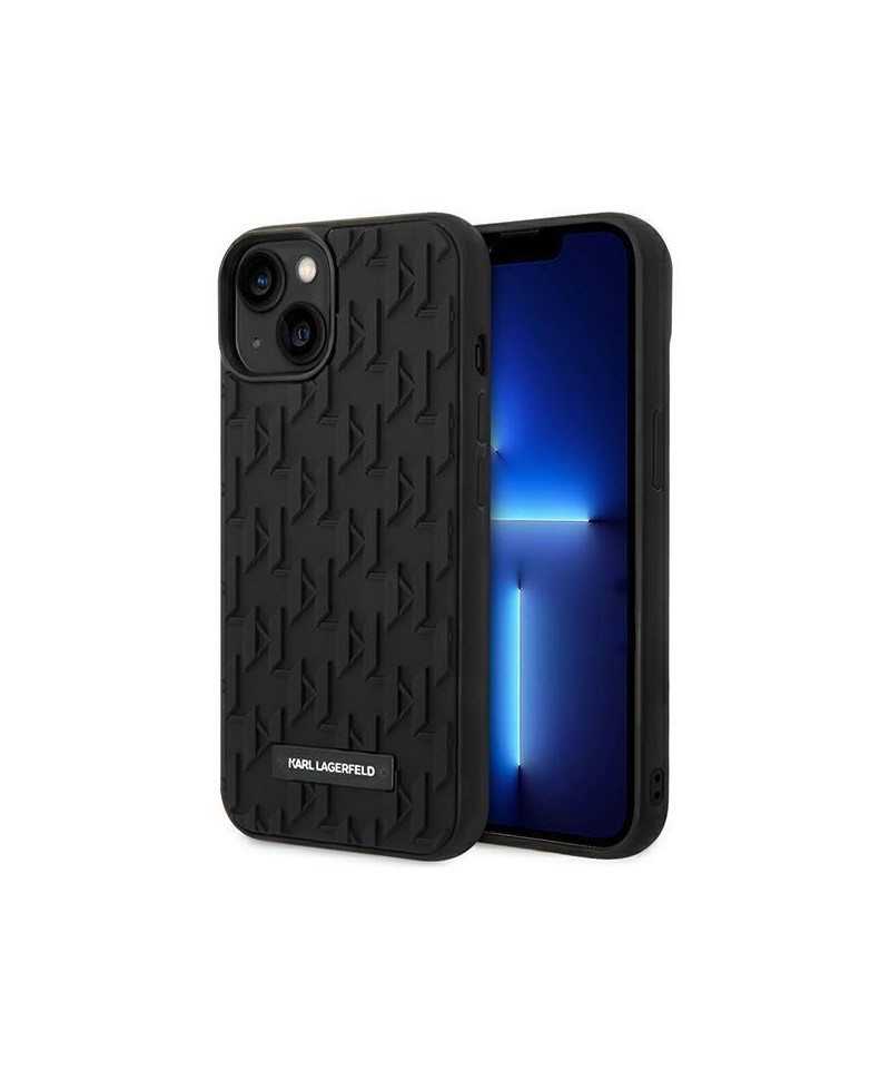 Karl Lagerfeld 3D Monogram Case for iPhone 14 Plus - Black