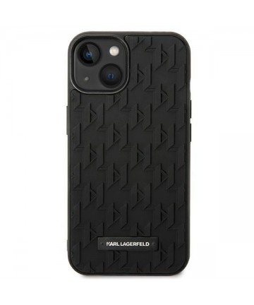 Karl Lagerfeld 3D Monogram Case for iPhone 14 Plus - Black