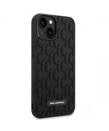 Karl Lagerfeld 3D Monogram Case for iPhone 14 Plus - Black