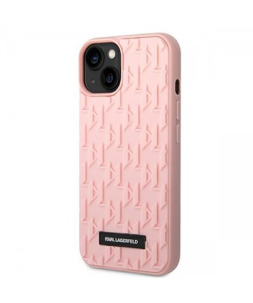 Karl Lagerfeld 3D Monogram Case for iPhone 14 Plus - Pink