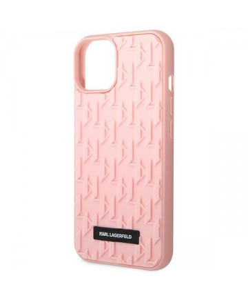 Karl Lagerfeld 3D Monogram Case for iPhone 14 Plus - Pink