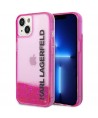 Karl Lagerfeld Liquid Glitter Elong Case for iPhone 14 Plus - Pink