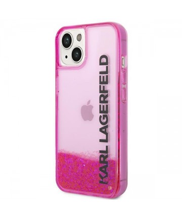 Karl Lagerfeld Liquid Glitter Elong Case for iPhone 14 Plus - Pink