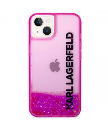 Karl Lagerfeld Liquid Glitter Elong Case for iPhone 14 Plus - Pink