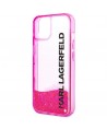 Karl Lagerfeld Liquid Glitter Elong Case for iPhone 14 Plus - Pink