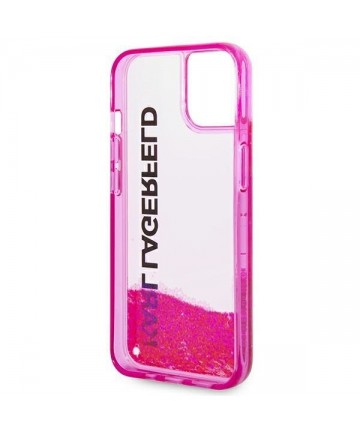 Karl Lagerfeld Liquid Glitter Elong Case for iPhone 14 Plus - Pink