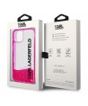 Karl Lagerfeld Liquid Glitter Elong Case for iPhone 14 Plus - Pink