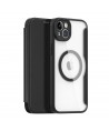 Dux Ducis Skin X Pro Case iPhone 14 Plus Magnetic MagSafe Flip Case Black