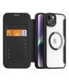 Dux Ducis Skin X Pro Case iPhone 14 Plus Magnetic MagSafe Flip Case Black