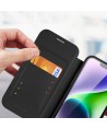 Dux Ducis Skin X Pro Case iPhone 14 Plus Magnetic MagSafe Flip Case Black
