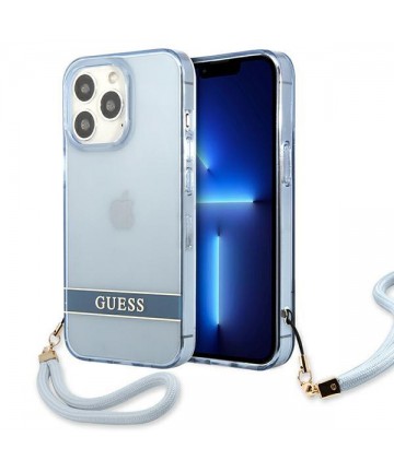Guess GUHCP13LHTSGSB iPhone 13 Pro / 13 6,1 "blue / blue hardcase Translucent Stap
