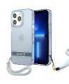Guess GUHCP13LHTSGSB iPhone 13 Pro / 13 6,1 "blue / blue hardcase Translucent Stap