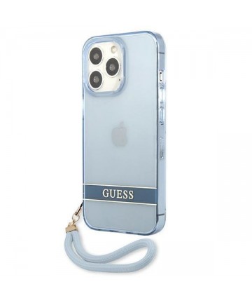 Guess GUHCP13LHTSGSB iPhone 13 Pro / 13 6,1 "blue / blue hardcase Translucent Stap