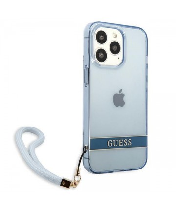 Guess GUHCP13LHTSGSB iPhone 13 Pro / 13 6,1 "blue / blue hardcase Translucent Stap