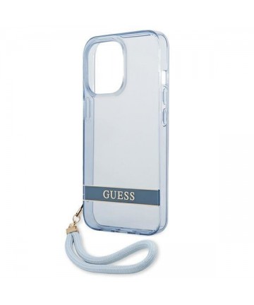 Guess GUHCP13LHTSGSB iPhone 13 Pro / 13 6,1 "blue / blue hardcase Translucent Stap