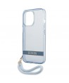 Guess GUHCP13LHTSGSB iPhone 13 Pro / 13 6,1 "blue / blue hardcase Translucent Stap