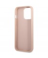 Guess GUHCP13LPSATPP iPhone 13 Pro / 13 6.1 "pink / pink hardcase SaffianoTriangle Logo Cardslot