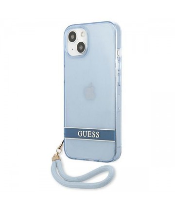Guess GUHCP13MHTSGSB iPhone 13 6.1 "blue / blue hardcase Translucent Stap