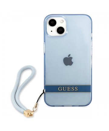 Guess GUHCP13MHTSGSB iPhone 13 6.1 "blue / blue hardcase Translucent Stap