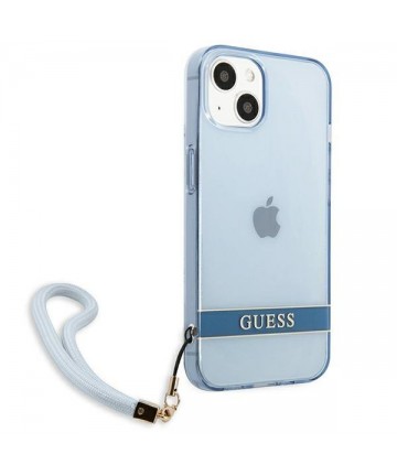Guess GUHCP13MHTSGSB iPhone 13 6.1 "blue / blue hardcase Translucent Stap