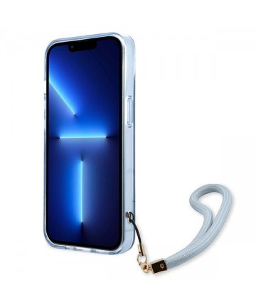 Guess GUHCP13MHTSGSB iPhone 13 6.1 "blue / blue hardcase Translucent Stap