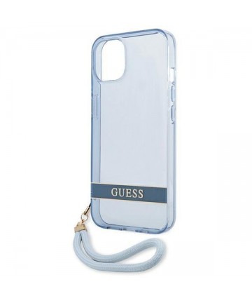 Guess GUHCP13MHTSGSB iPhone 13 6.1 "blue / blue hardcase Translucent Stap