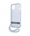 Guess GUHCP13MHTSGSB iPhone 13 6.1 "blue / blue hardcase Translucent Stap