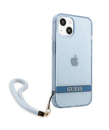 Guess GUHCP13SHTSGSB iPhone 13 mini 5,4 "blue / blue hardcase Translucent Stap