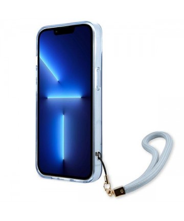Guess GUHCP13SHTSGSB iPhone 13 mini 5,4 "blue / blue hardcase Translucent Stap