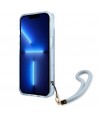 Guess GUHCP13SHTSGSB iPhone 13 mini 5,4 "blue / blue hardcase Translucent Stap