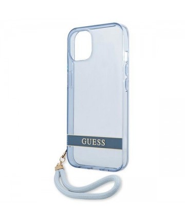 Guess GUHCP13SHTSGSB iPhone 13 mini 5,4 "blue / blue hardcase Translucent Stap