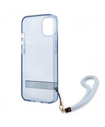 Guess GUHCP13SHTSGSB iPhone 13 mini 5,4 "blue / blue hardcase Translucent Stap