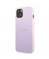 Guess GUHCP13SPSASBPU iPhone 13 mini 5,4 "purple / purple Saffiano Hot Stamp & Metal Logo