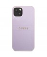 Guess GUHCP13SPSASBPU iPhone 13 mini 5,4 "purple / purple Saffiano Hot Stamp & Metal Logo