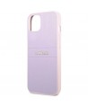 Guess GUHCP13SPSASBPU iPhone 13 mini 5,4 "purple / purple Saffiano Hot Stamp & Metal Logo