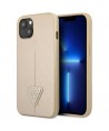 Guess GUHCP13SPSATLE iPhone 13 mini 5,4 "beige / beige hardcase SaffianoTriangle Logo