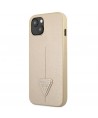 Guess GUHCP13SPSATLE iPhone 13 mini 5,4 "beige / beige hardcase SaffianoTriangle Logo